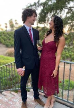 Maggie Steffens with her boyfriend.